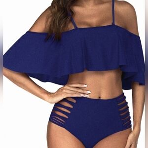 Adome 2 Piece Navy Blue Swimsuit